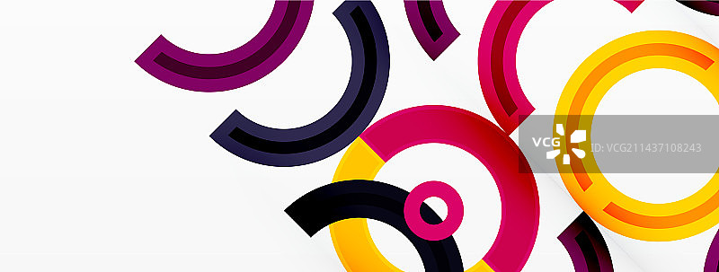 彩色的圆形抽象背景，充满活力图片素材