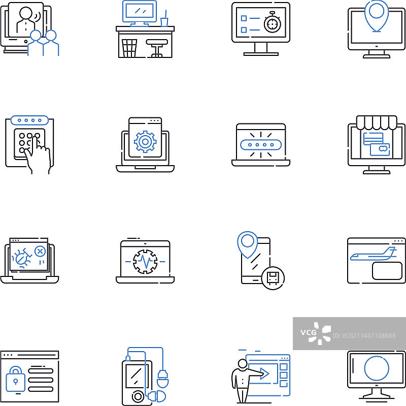 在线购物零售系列图标图片素材