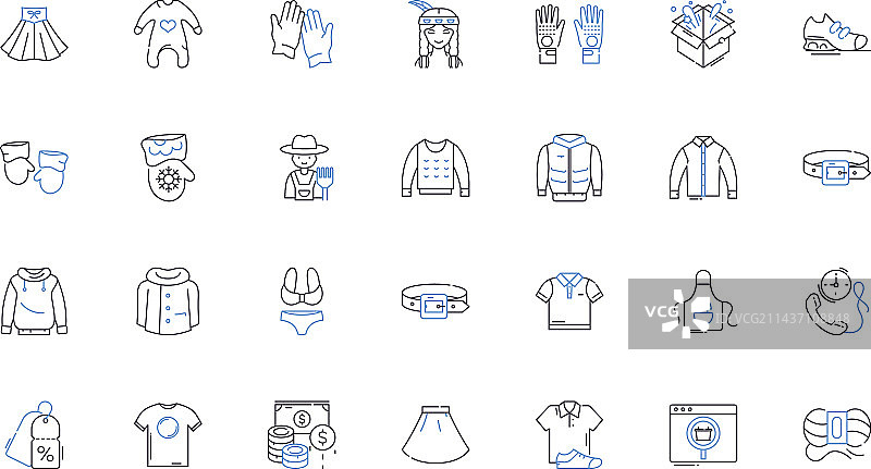 贸易区划线图标集，包含供应商图片素材