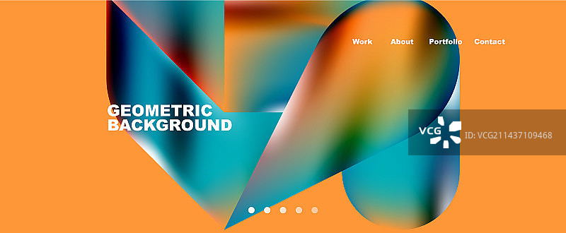 Glassmorphism登陆页背景模板图片素材