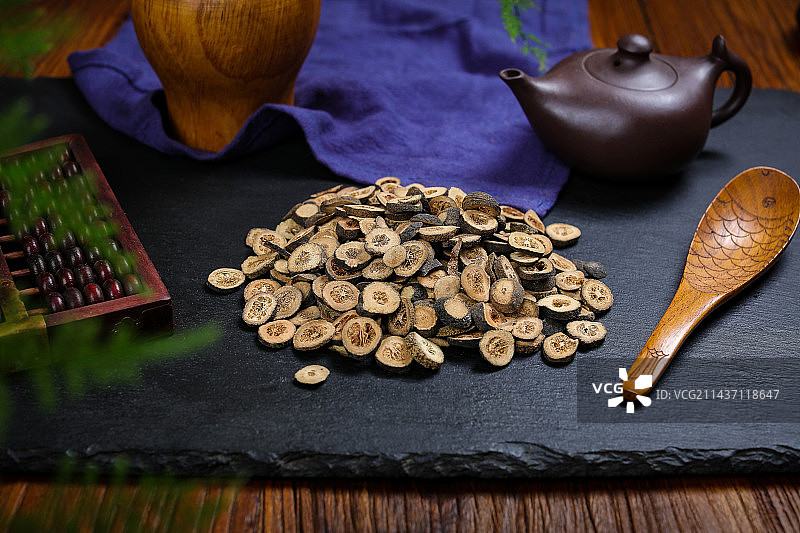 中国传统医学中医中药材枳实图片素材