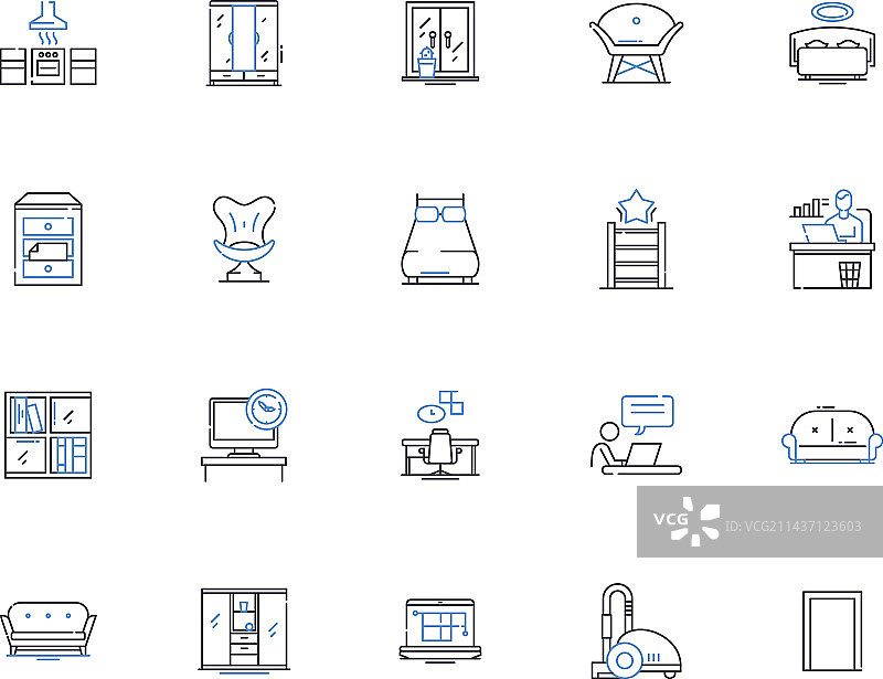 胸部线条图标合集（胸肌）图片素材