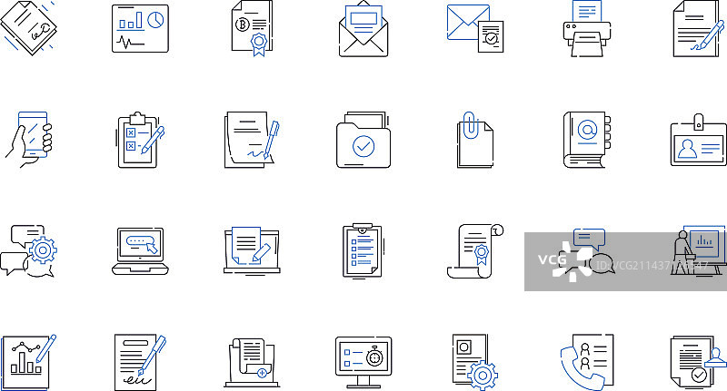 DIY手工制作线性图标合集图片素材