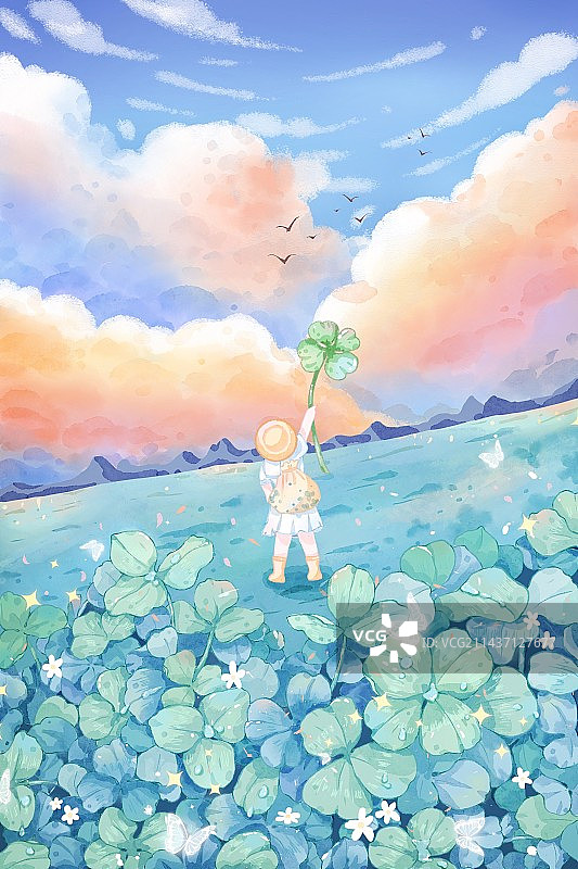 夏日的幸运图片素材