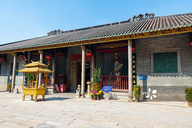 广州荔湾区华林禅寺五百罗汉堂图片素材