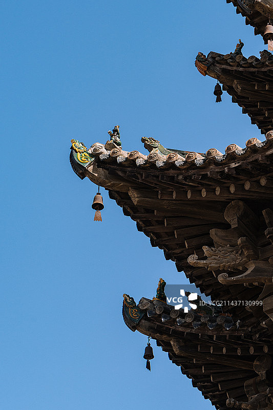 山西临汾万荣县东岳庙飞云类图片素材