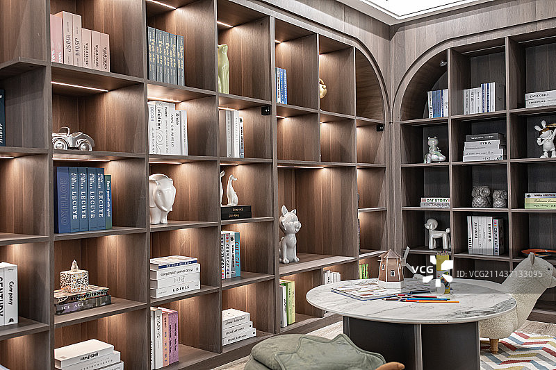 样板间书房图片素材