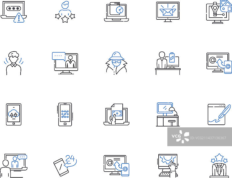 税务账户扣除额线条图标图片素材