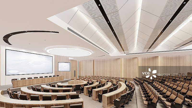 现代风格报告厅会议室图片素材