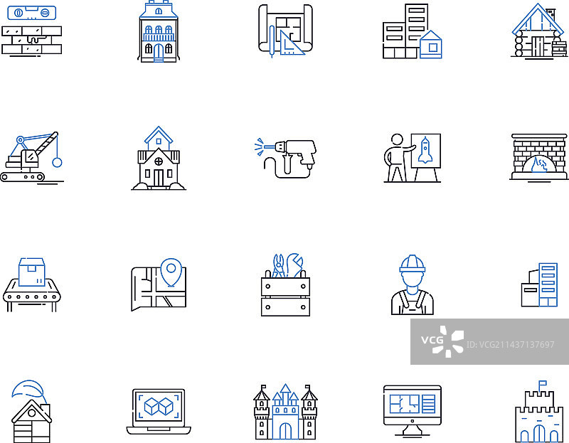 复杂再生线条图标合集图片素材