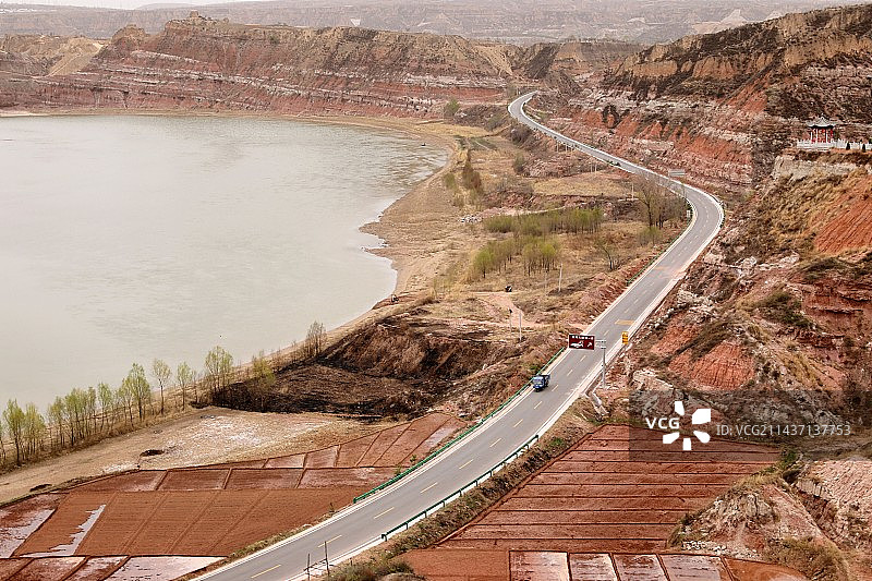 陕西榆林府谷县莲花辿图片素材