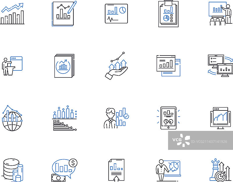 图像表示线条图标合集图片素材