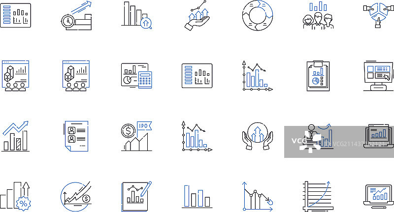 分类线图标收集分组图片素材