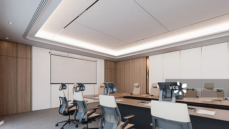 写字楼内部现代办公室会议室图片素材