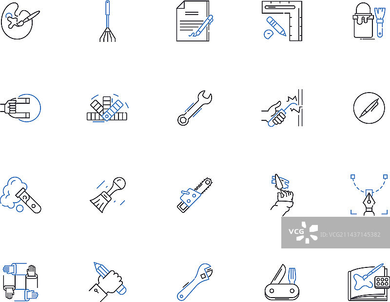 囤积物品线性图标图片素材