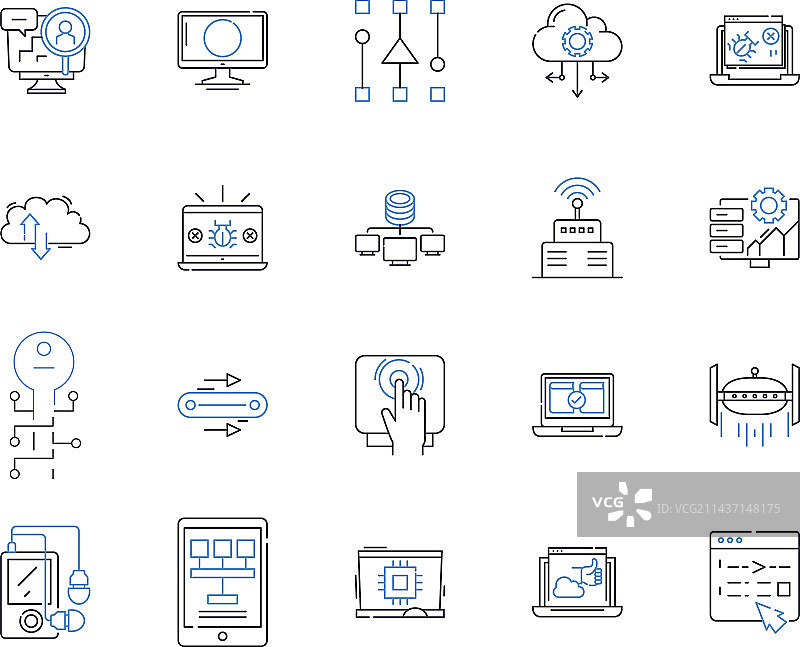数字化抛光线条图标图片素材