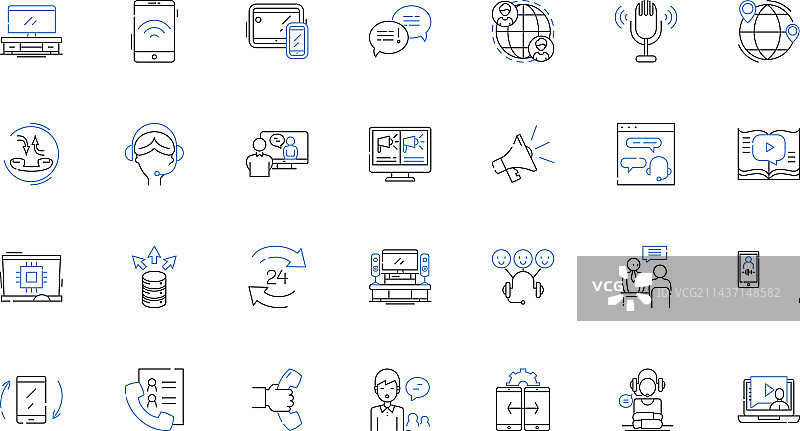 立体声线性图标合集：音乐音效图片素材