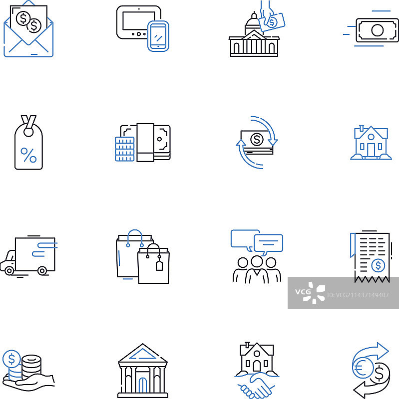 项目工具线性图标合集：规划图片素材