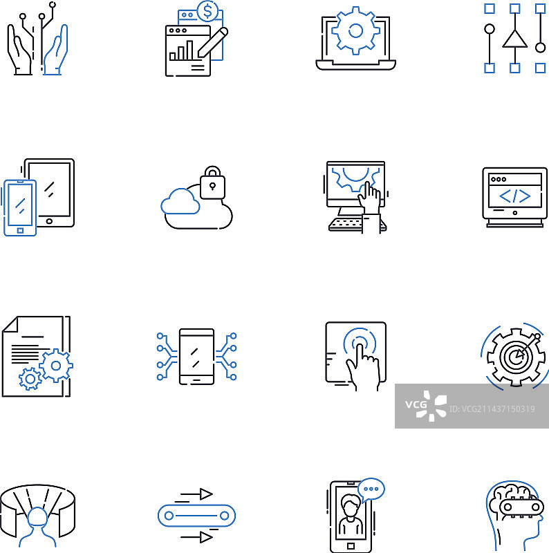 发展系列图标图片素材