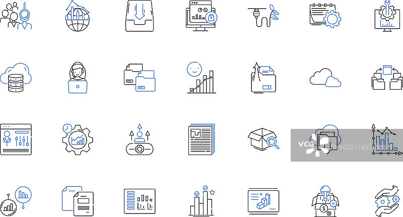 电脑网络线路图标集：路由器图片素材