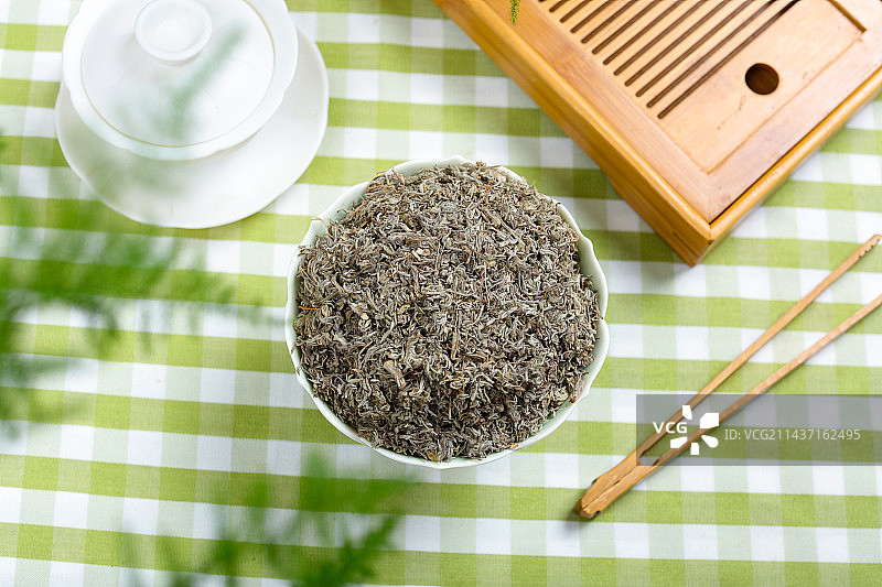 药用植物中医药材茵陈图片素材