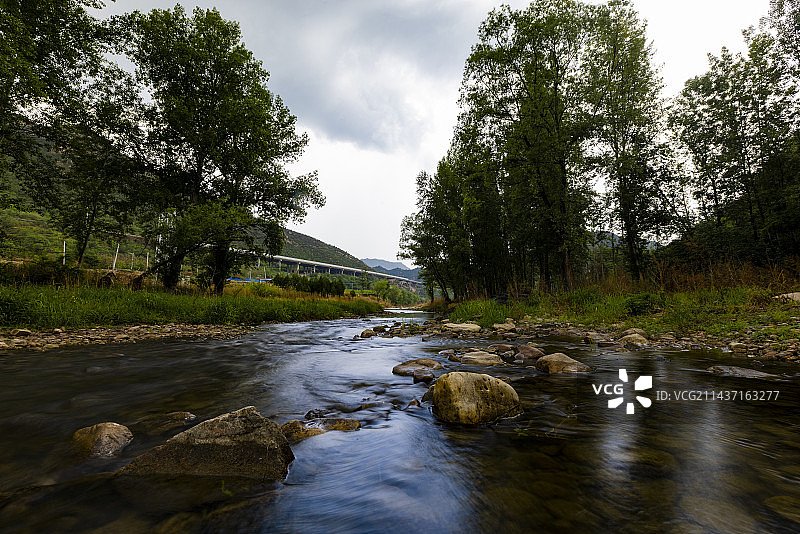 乡间小溪（密云清水河）图片素材