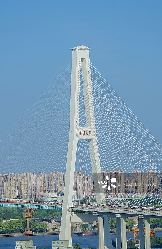 上海市徐浦大桥A型桥柱图片素材