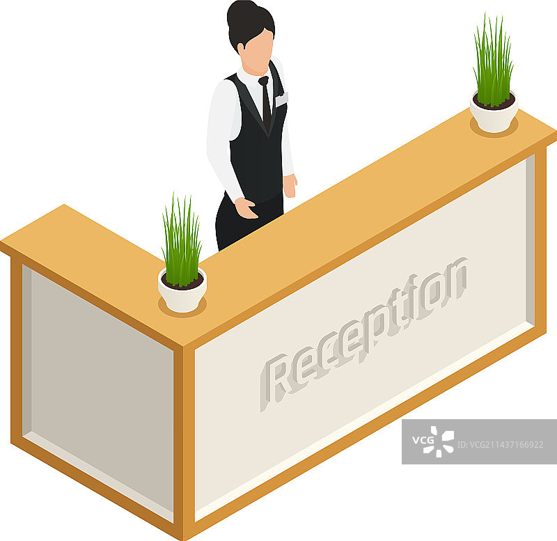 酒店接待处图标图片素材