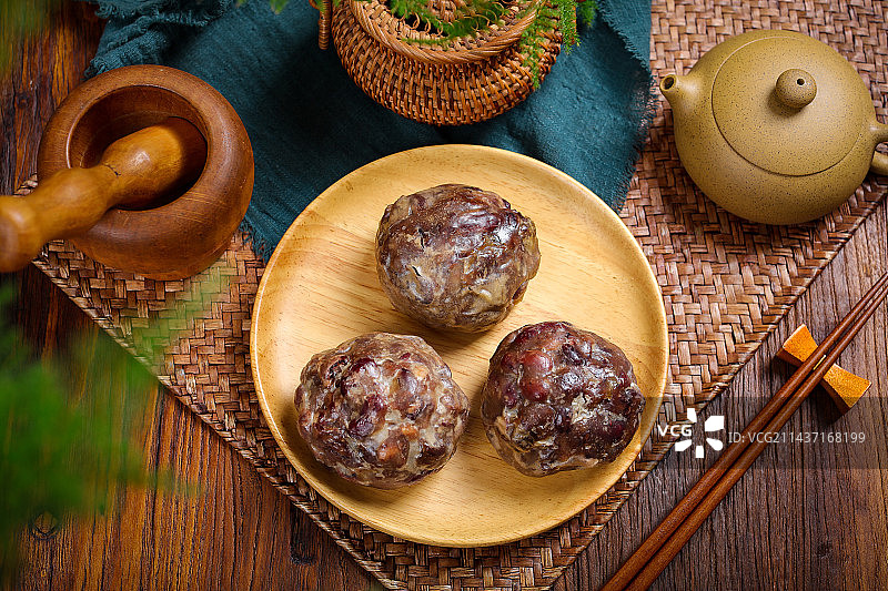 营养美味小吃美食黏豆包图片素材