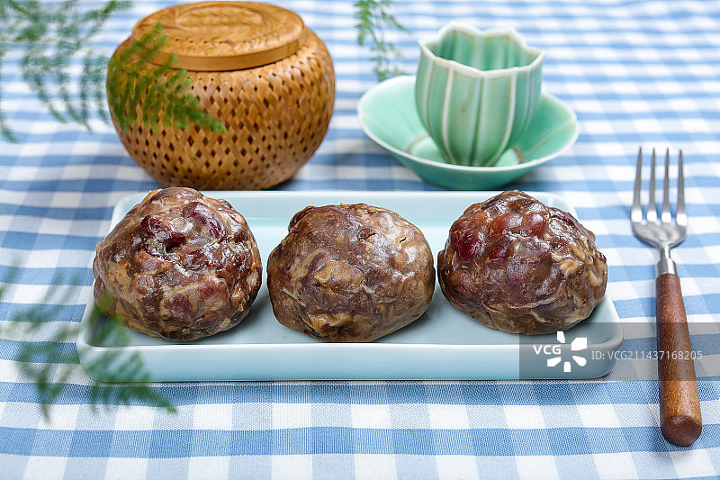 营养美味小吃美食黏豆包图片素材