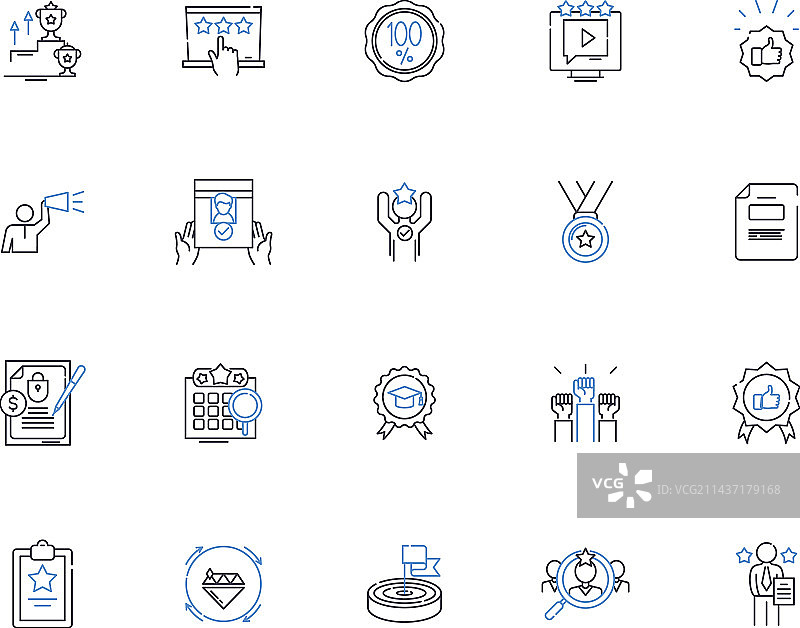 牌匾线条图标雕刻集合图片素材