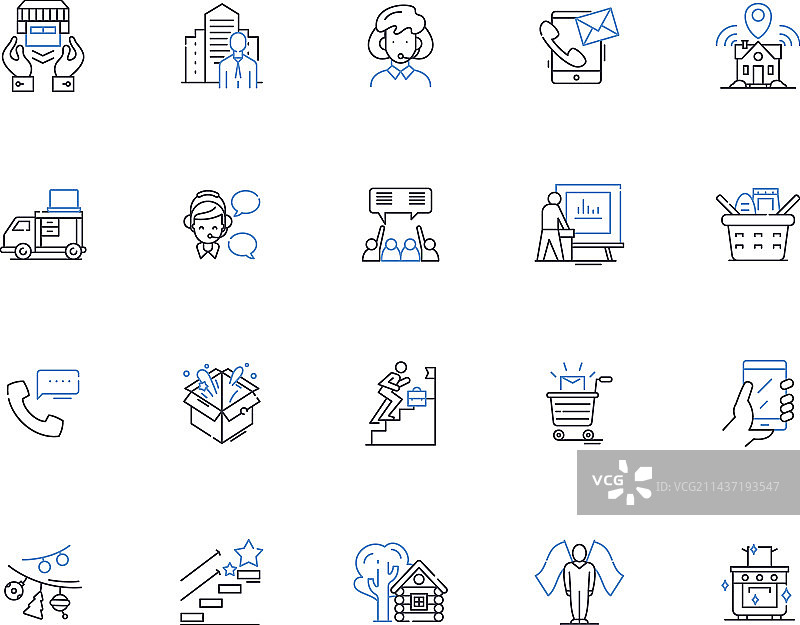 城市区域线路图标合集图片素材