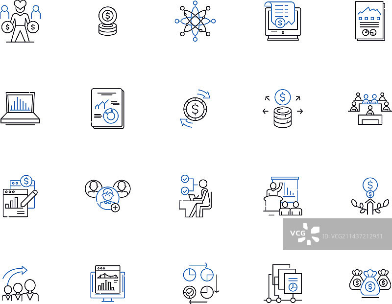 军事政策线图标收集兴趣图片素材