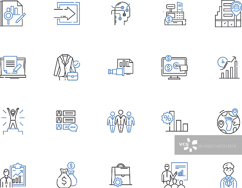 评价反馈线性图标合集图片素材
