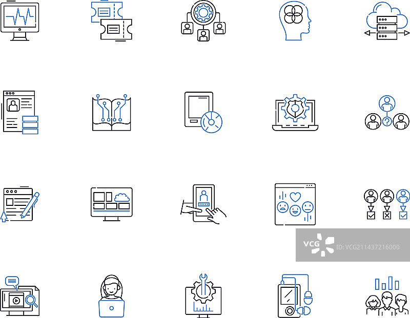 在线客服系列图标图片素材