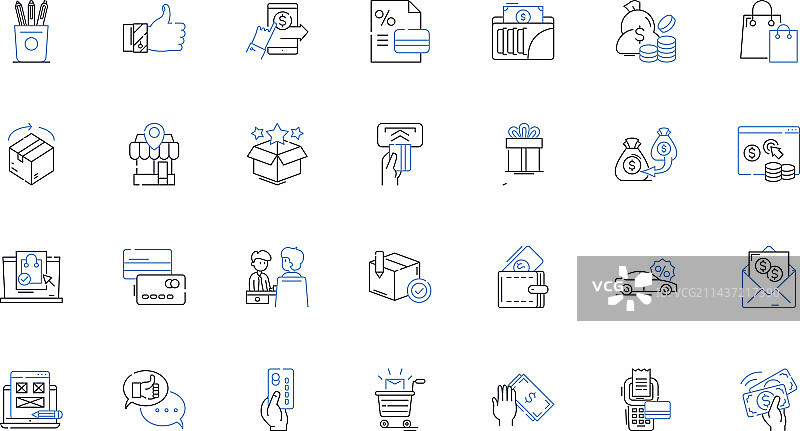 零售业短途旅行系列图标图片素材