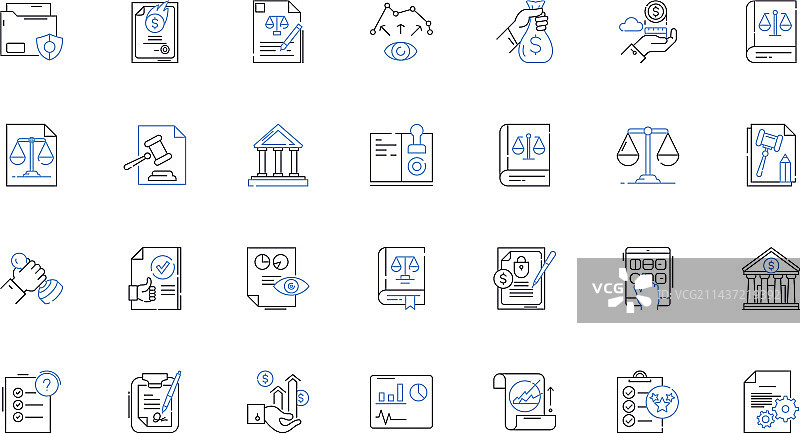 咨询系列线性图标建议图片素材