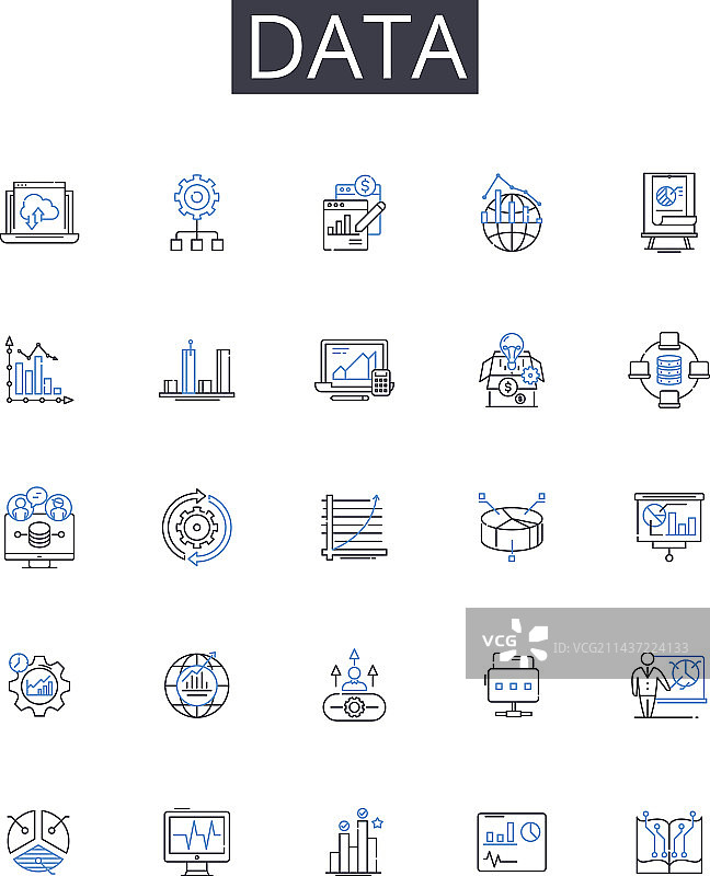 数据线图标合集图片素材