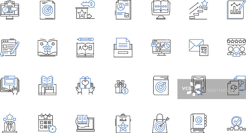 忠诚度线性图标合集奉献图片素材