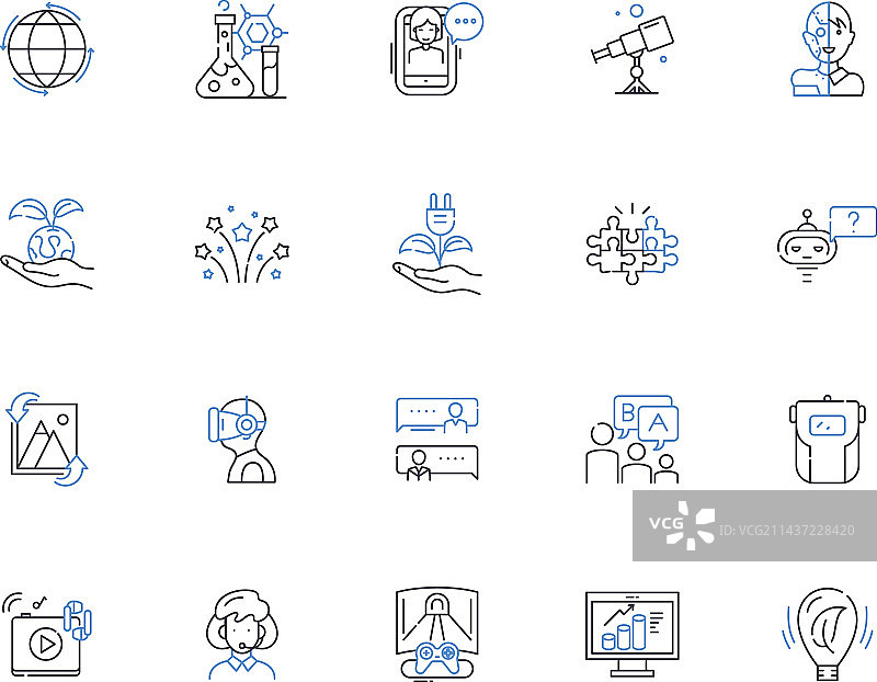 创新线条图标合集图片素材