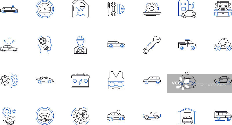 投诉部门线性图标合集图片素材