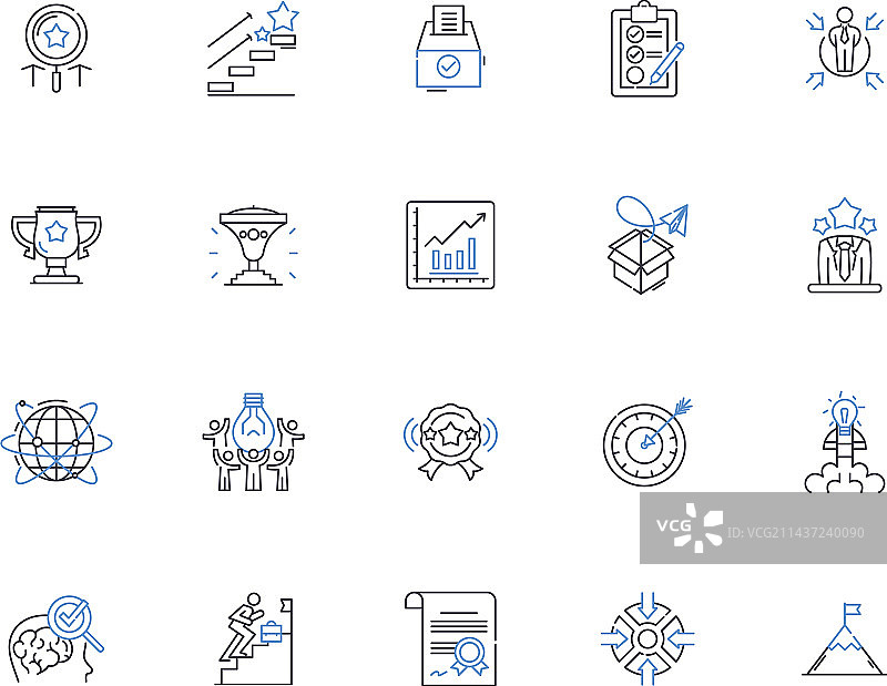 渴望系列线性图标图片素材