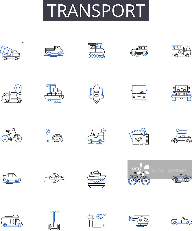 交通线路图标物流系列图片素材