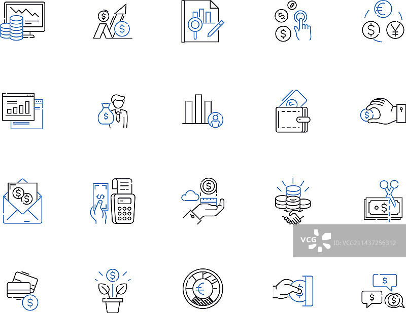 筹款活动系列图标捐赠图片素材