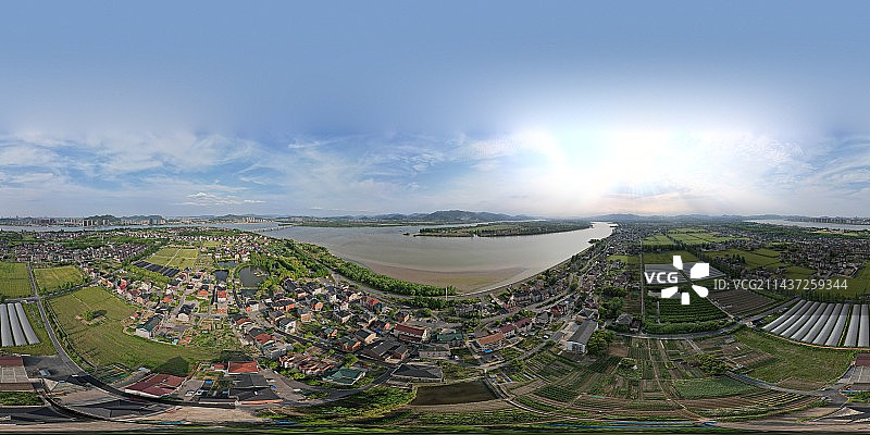 俯瞰江岸图片素材