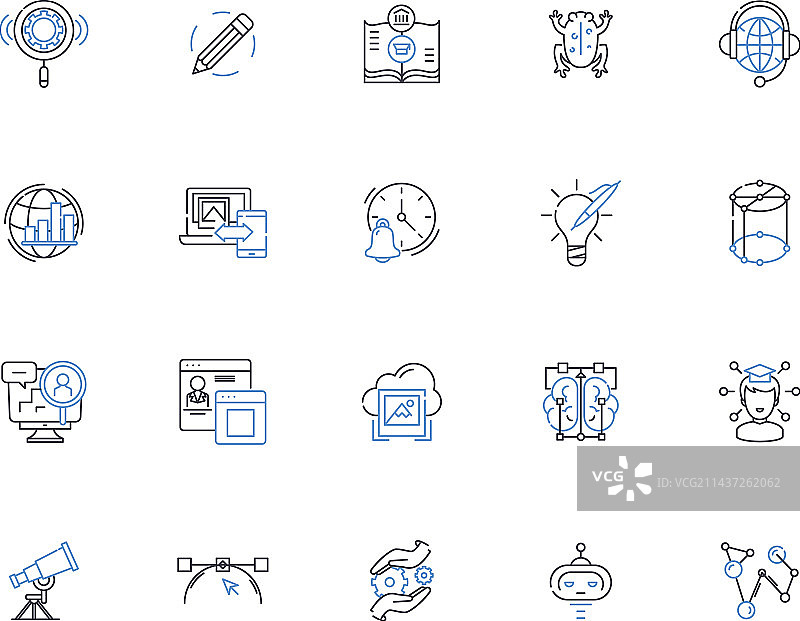 检查室线性图标合集图片素材