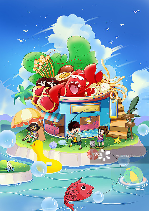 夏日海岛度假图片素材