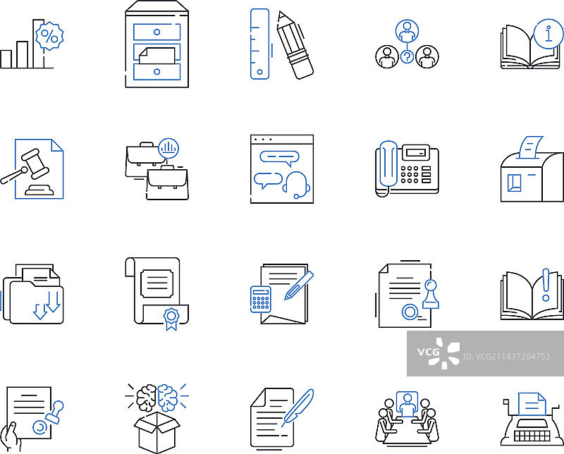 改进线条图标系列图片素材