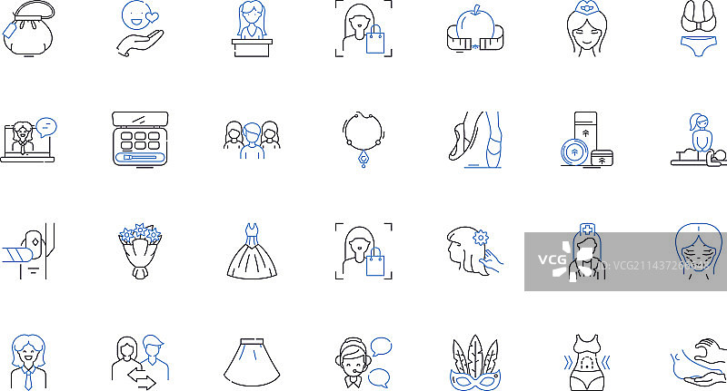 小鸡线条图标合集图片素材