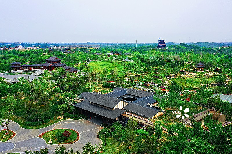 雄安新区悦容公园占地1000亩悦心湖、悦心岛、悦心广场、悦心花园景观文化内涵  （一步一景美如画）图片素材